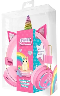 Immagine prodotto di Auricolari Bluetooth Sweet Dreams, Kids Licensing, autonomia 18 ore, ricaricabili, design unicorno, dai 4 anni in su