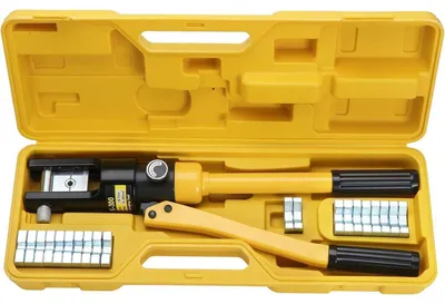 Immagine prodotto di Pinza idraulica per crimpatura, 16 tonnellate, per cavi da 8 a 300 mm², con 13 matrici