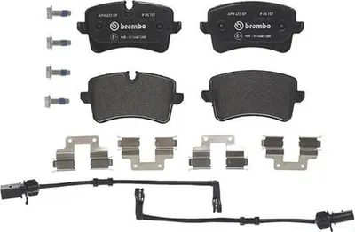 Produktbild von Bremsbelagsatz Scheibenbremse 18 mm BREMBO passend für AUDI A8