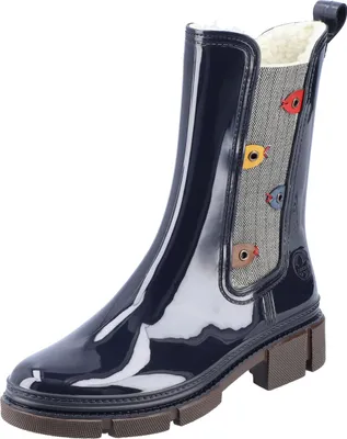 Produktbild von Rieker Damen Gummistiefel Chelsea Boots P8553, Größe:39 EU, Farbe:Blau