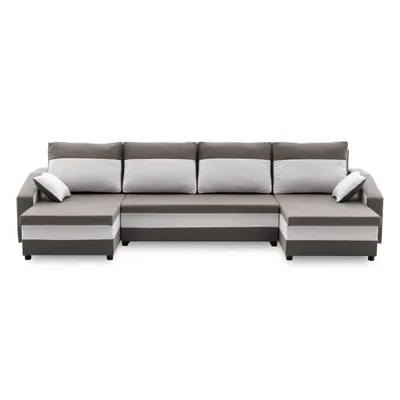 A sectional sofa is shown against a white background.