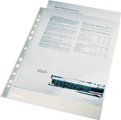 Produktbild von Esselte Prospekthülle Premium A4 PP glasklar 0,10 mm 100 Hüllen