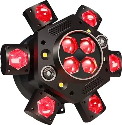 Obrázok produktu pre 10X10W RGB reflektor, ovládanie DMX, hlasová aktivácia, Eu zástrčka