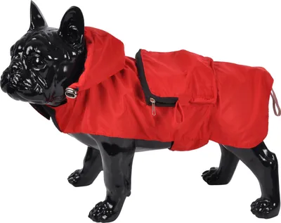 Obrázek produktu pro Bunda do deště pro psy s kapucí kabát pro psy ochrana proti dešti bunda pro psy červená, velikost:XL