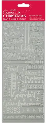 Produktbild von Scrapbooking-Aufkleber, Silber, Einheitsgröße
