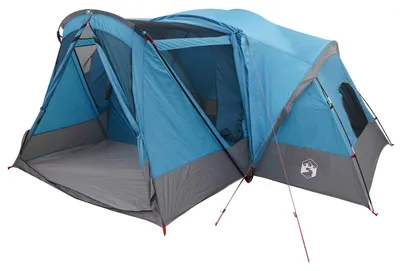Immagine prodotto di Tenda da campeggio vidaXL, con copertura impermeabile, adatta a 10 persone, colore blu