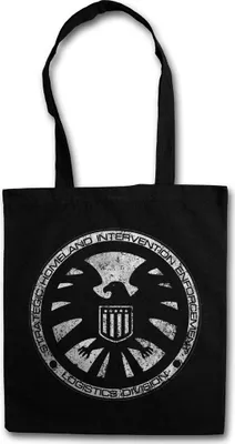 Produktbild von Urban Backwoods S.H.I.E.L.D. Vintage Logo II, Stofftasche, Farbe: Schwarz