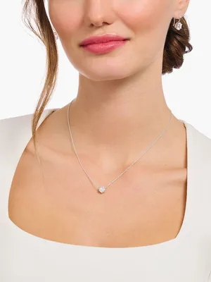 Immagine prodotto di Collana con ciondolo in zirconi bianchi, argento