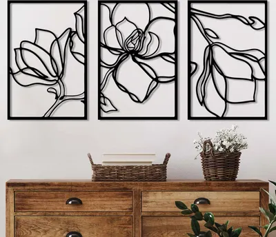 Obrázek produktu pro Wallity, Erbas-1, Dekorativní kovový doplněk na zeď, černá, 100 % KOV, 30 x 45 cm