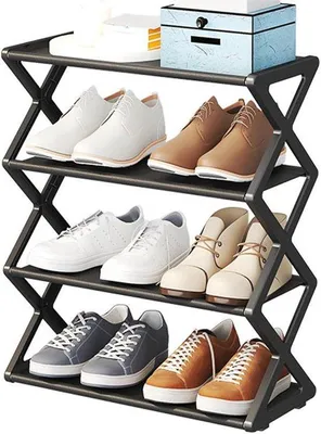 Immagine prodotto di Scaffale per scarpe, piccolo, a 3 ripiani, mini scaffale per scarpe, organizer, robusto, scaffale per scarpe stretto, organizer per l'ingresso, facile da montare, 43 x 19 x 35 cm