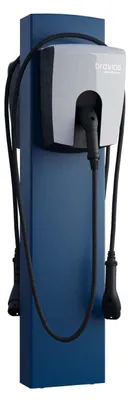 Produktbild von Universeller Wallbox Standfuß FlexiMount for Two mit Bodenanker in Blau
