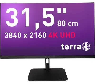Obrázok produktu pre TERRA 3030234, 80 cm (31.5"), 3840 x 2160 px, 4K Ultra HD, LCD, 5 ms, Čierna