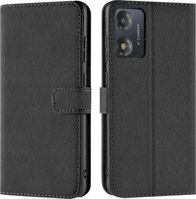 Produktbild von Conie Klapp Tasche für Motorola Moto E13 Kartenfach Rundumschutz Hülle in Schwarz