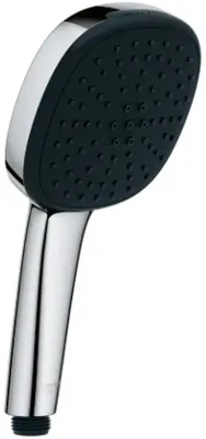 Produktbild von Handbrause 11 cm aus Chrom und Kunststoff, 2 Strahlarten, wassersparend, Anti-Kalk