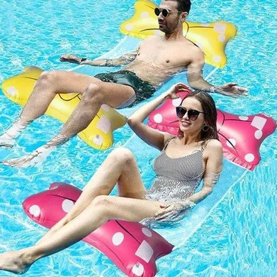 Produktbild von Aufblasbare Wasserhängematte, Wasserhängematte, Luftmatratze, Schwimmbad, 4-in-1 Wasserhängematte, Lounge-Sessel, Pool, aufblasbare Luftmatratze, Wasserhängematte für Erwachsene und Kinder
