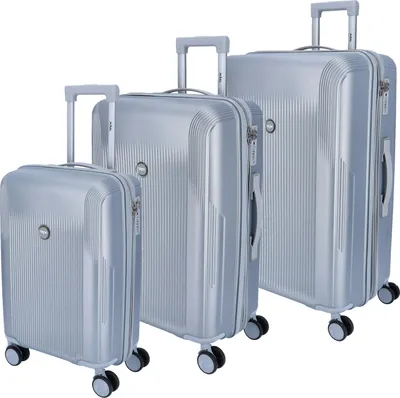 Produktbild von DYX 4 Rollen Trolley 3er Set S/M/L Palermo silber : silber Farbe vom Hersteller: silber
