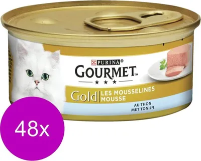 Produktbild von Gourmet Katzenfutter Gold Mousse 85g x 48 Thunfisch
