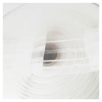 Produktbild von Faltenband mit 3er Falte Transparent 50mm (Länge: 5m - 50m), 1:2 Gardinenband zum Aufnähen für Stoffe, Gardinen und Vorhänge