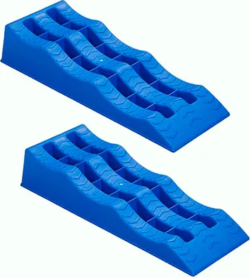 Obrázek produktu pro 2x 5tunový nivelační klín pro karavan 120 mm modrý
