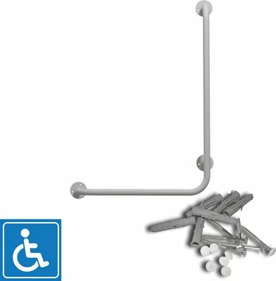Produktbild von Winkelgriff 80/40cm Haltegriff Griff rechts montiert Wandhaltegriff Dusch Weiß Winkelgriff Haltegriff Griff rechts montiert Wandhaltegriff Dusch Bad WinkelgriffHaltegriff Griff rechts montiert Wandhaltegriff Dusch Weiß Winkelgriff Haltegriff Griff rechts montiert Wandhaltegriff Dusch Bad Duschgriff , Stützgriff Dusche, Haltegriff Badezimmer Stumpfwinkelgriff Grad Wannen Toilette Weiß Wandstützgriff Wandgriff Haltegrif Toiletten Aufstehhilfe Stützgriff Haltegriff Sicherheits Sicherheitsgriff Rutschfest Bade