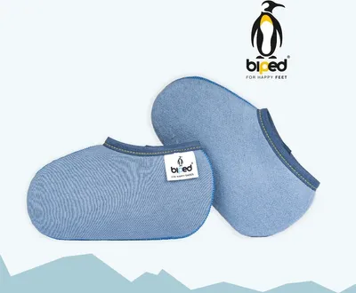 Produktbild von biped Kinder Stiefelsocken ZWERGPINGUIN blau z2742(27 - 28)