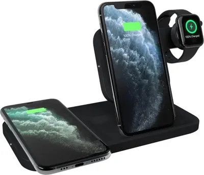 Zdjęcie produktu dla Logitech Powered 3-in-1 Dock, Wewnętrzna, Prąd przemienny, 19 V, Bezprzewodowe ładowanie, 1,5 m, Czarny