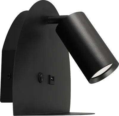 Produktbild von Wandspot Metall GU10 verstellbar Schwarz Modern Spot Lampe Wand