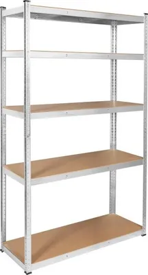 Produktbild von Rebel Metallregal 205x120x45cm, 5 Böden, 750kg Tragkraft