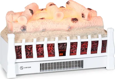 Obrázek produktu pro Elektrický krb Klarstein, elektrické ohřívače do obývacího pokoje a interiéru, elektrický krb s LED plameny, krb s ovládáním pomocí aplikace, ventilátorový ohřívač s časovačem, nastavitelný termostat, ohřívač 1800 W