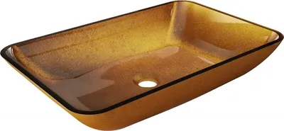 Produktbild von Mexen Megan Aufsatzwaschbecken aus Glas 56 x 36 cm, gold - 24135650