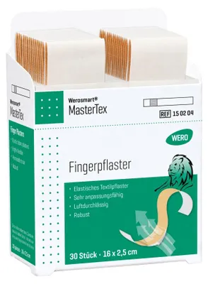 Produktbild von MasterTex Fingerpflaster, 16 x 2,5 cm, 30 Stk