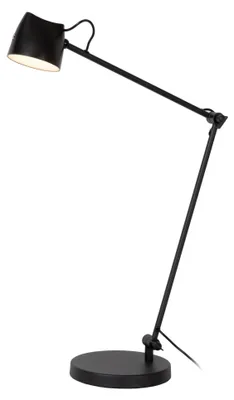 Zdjęcie produktu dla Lucide MILNE – Lampa stojąca do czytania – LED z regulacją jasności – 1x8 W, 2700 K – czarna