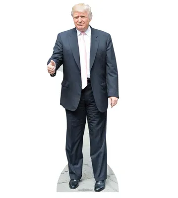 Produktbild von Pappfigur Donald Trump (rosa Krawatte) 188 cm