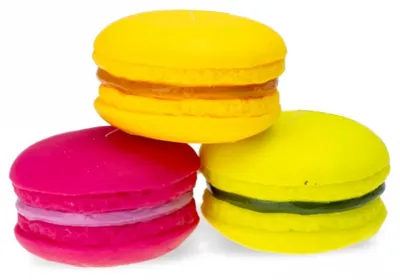Produktbild von Karlie Hundespielzeug Macaron aus Vinyl, robust, ca. 7 cm, leicht zu werfen und reinigen
