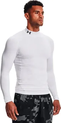 Produktbild von Under Armour Coldgear Armour Comp Mock Langarm-t-shirt Weiß XS / Regular Mann Weiß XS