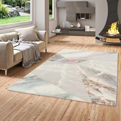 Produktbild von Designer Teppich Maui Pastell Marmor Optik Trend , Größe:80x150 cm