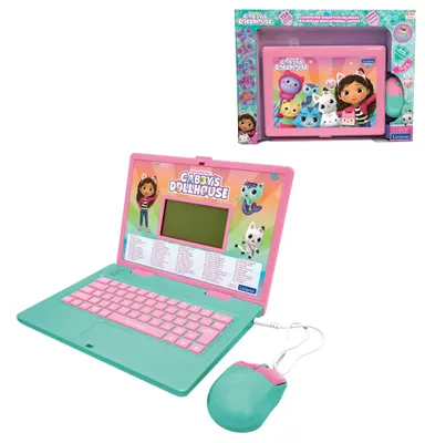 Image de Lexibook, maison de poupée Gabby, ordinateur éducatif bilingue anglais/italien, pour enfants de 12 ans