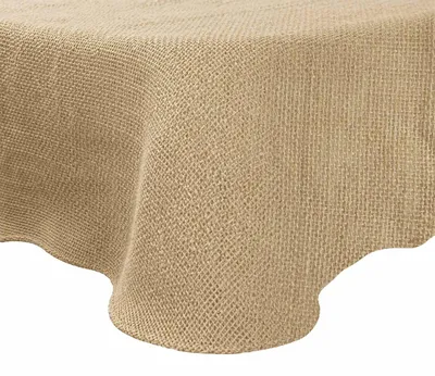 Immagine prodotto di Tovaglia in juta naturale, diametro 140 cm, 100% juta, modello Tossa