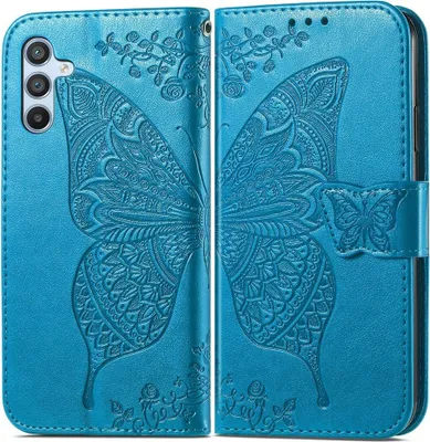 Produktbild von Samsung Galaxy A56 Hülle - Coverup Schmetterling Klapphülle - Blau