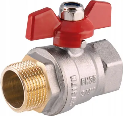 Zdjęcie produktu dla Perfexim | Zawór kulowy PHA-004 - 1/2" DN15 - czerwony - wysoka jakość - bezpieczna instalacja wody