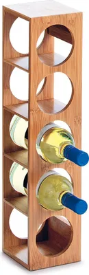 Produktbild von Bambusowy stojak na wino - 5 butelek