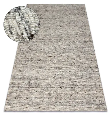 Image de Tapis NEPAL 2100 naturel grigio - laine, double face gris 60x100 cm