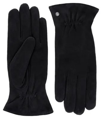 Roeckl Handschuhe Strassburg aus 100% Leder mit Gummizug in schwarz