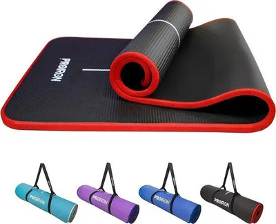 Produktbild von Famanu Gymnastikmatte mit Tragegurt - Antirutsch, 10/15 mm Dicke