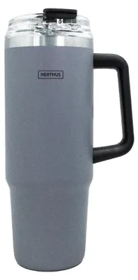 Thermosbecher 900 ml, luftdichter Deckel, Strohhalm, Isolierung