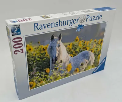 Produktbild von Ravensburger 13316 Pferd im Sonnenblummenfeld 200 Teile Puzzle