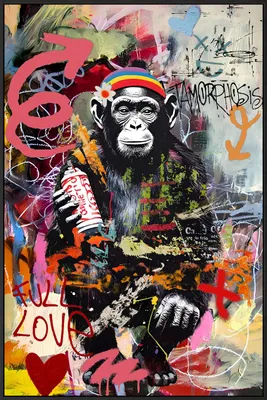 Produktbild von ArtUniverse Leinwandbild Love & Peace II 100 x 150 cm