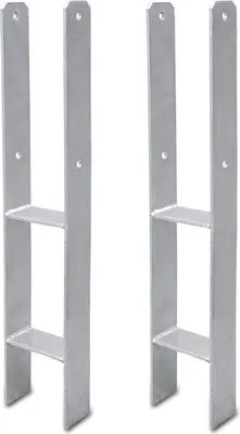Produktbild von Jopassy H-Anker Pfostenträger EXTRASTARK H-Pfostenanker Pfostenanker Pergolen-121mm-2 Stück