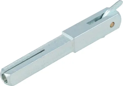 Produktbild von Abgesetzter Wechselstift 10/8mm mit Ausstellhaken Patentsift Stahl verzinkt vers. Längen  75-95mm