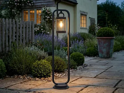 Produktbild von LED Wegeleuchte für Wegbeleuchtung Garten, Gartenlaterne Anthrazit, Höhe 100cm
